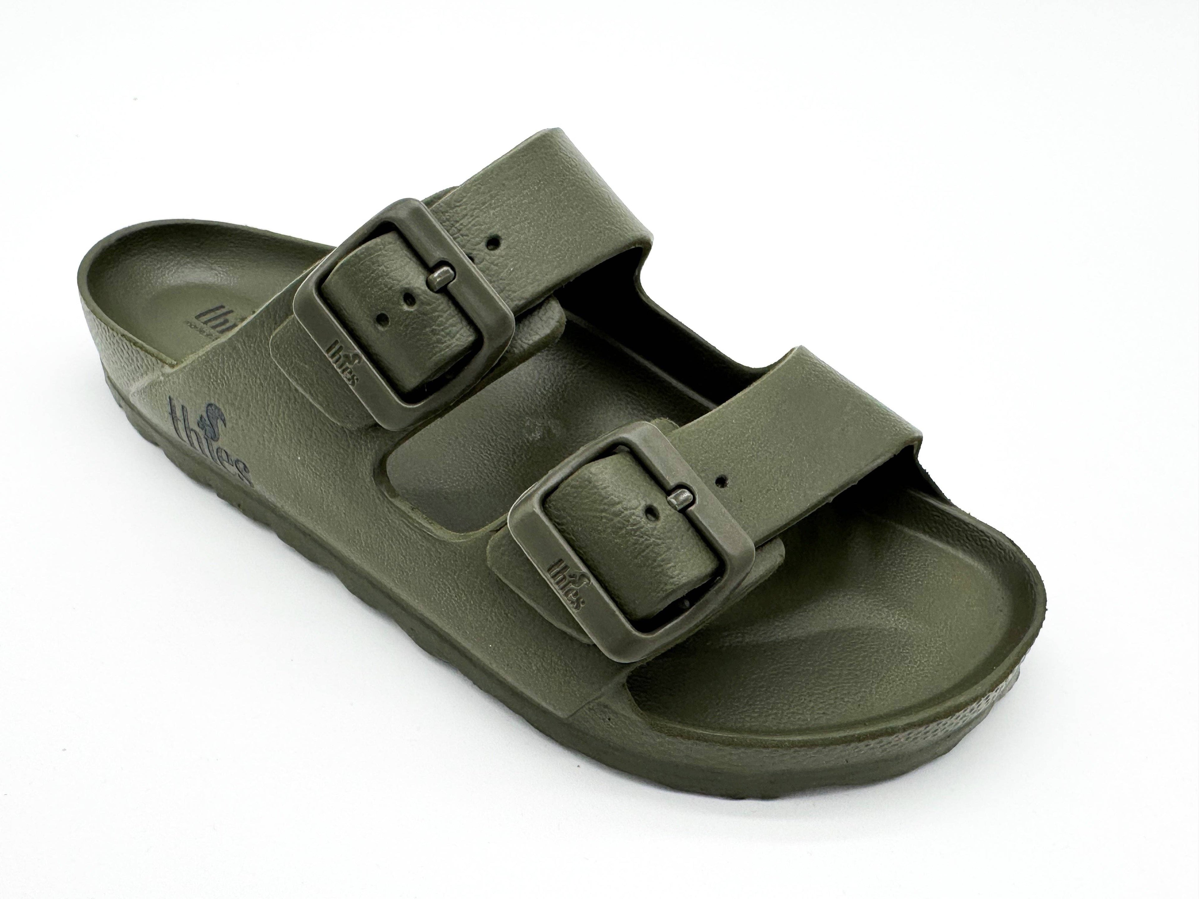 Thies 1856 ® Ecofoam Sandalen Vegan Olive