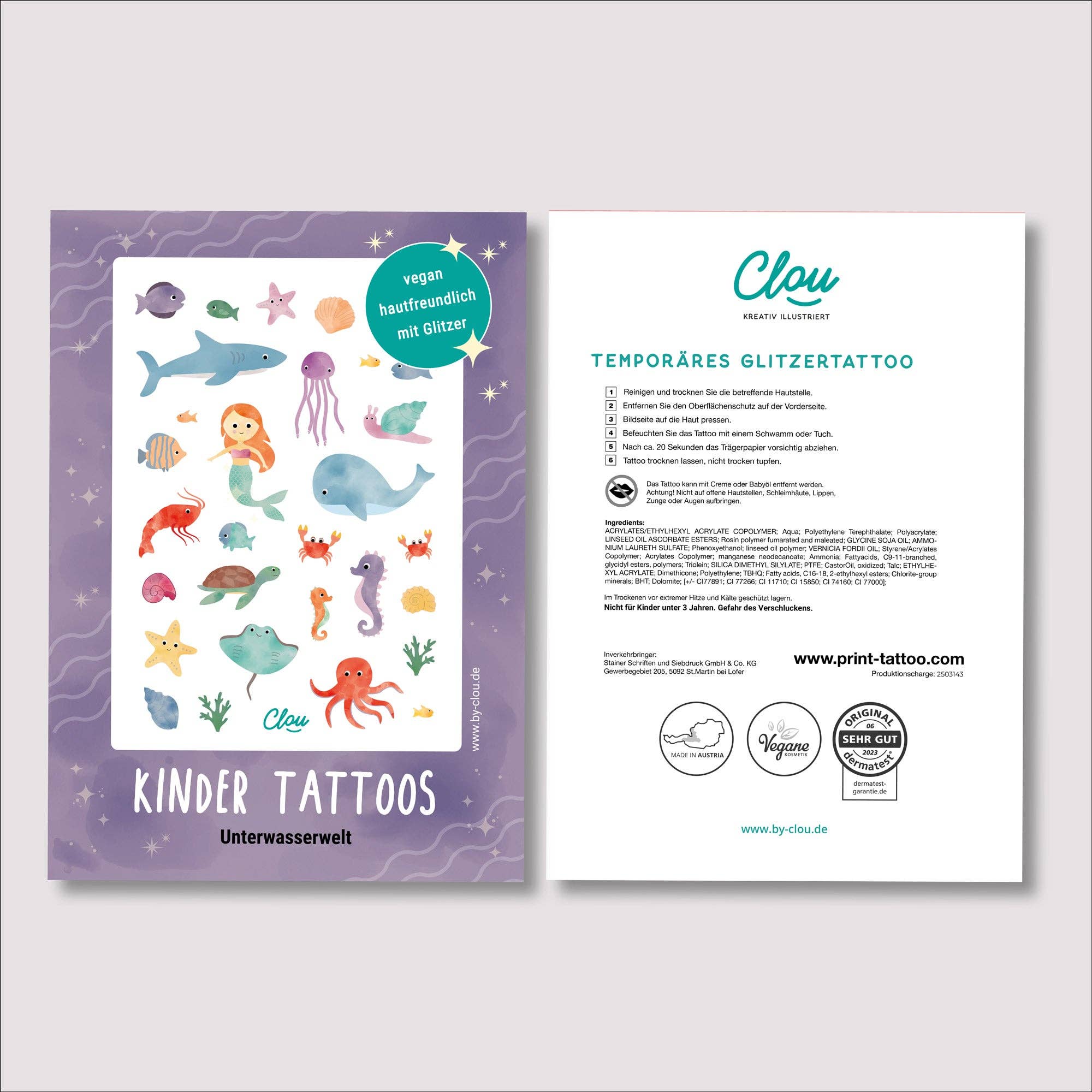 Tattoos - Glitzer "Unterwasserwelt"