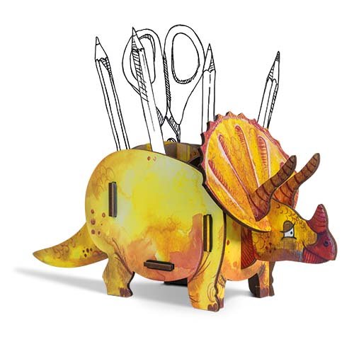 Dino Stiftebox Triceratops