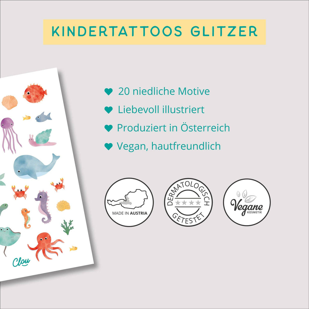 Tattoos - Glitzer "Unterwasserwelt"