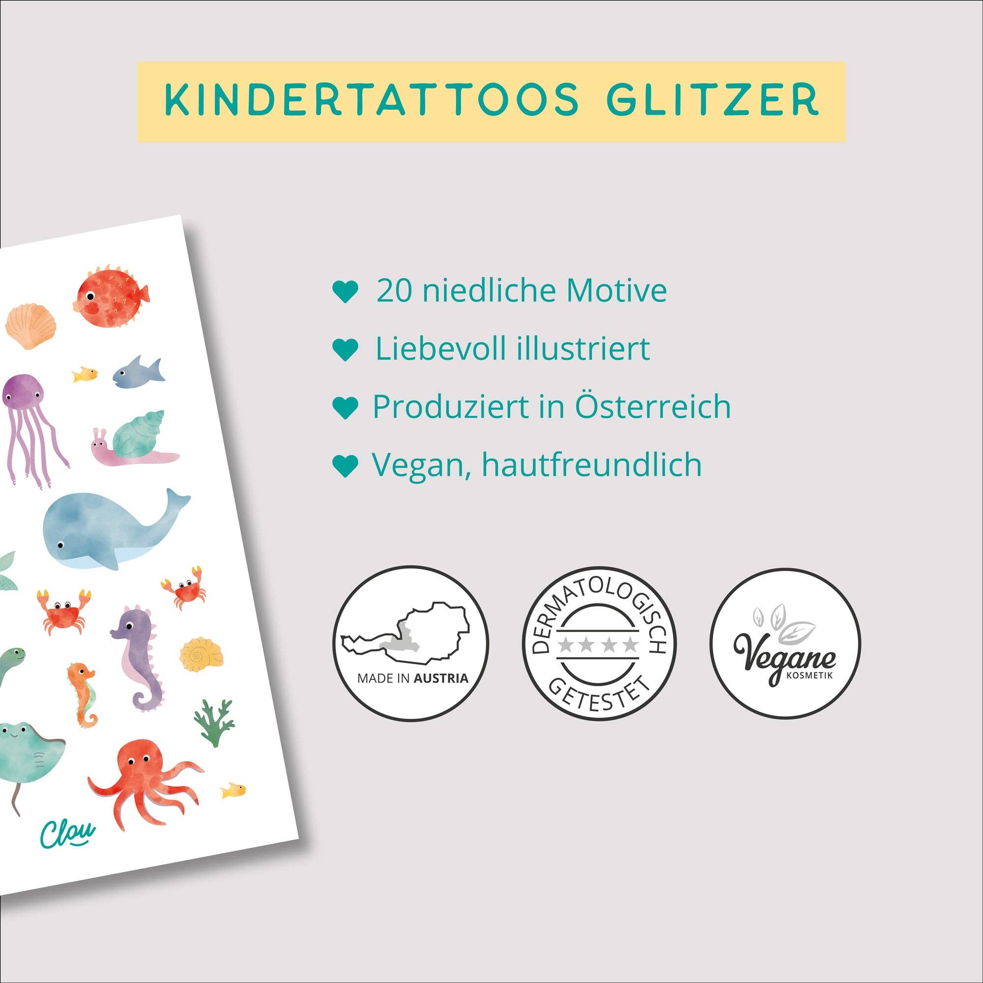 Tattoos - Glitzer "Unterwasserwelt"