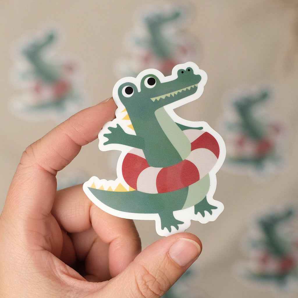 Sticker "Krokodil" - wasser- und spülmaschinenfest