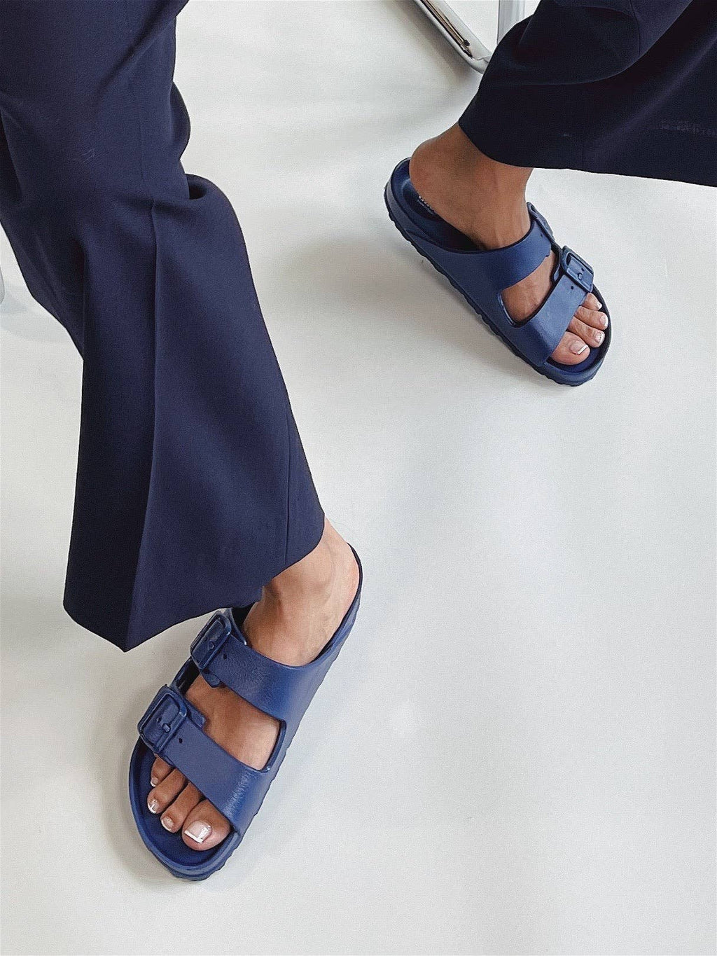 Thies 1856 ® Ecofoam Sandale Vegan Marineblau
