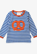 Bio Baumwoll Langarmshirt mit Brezel-Druck