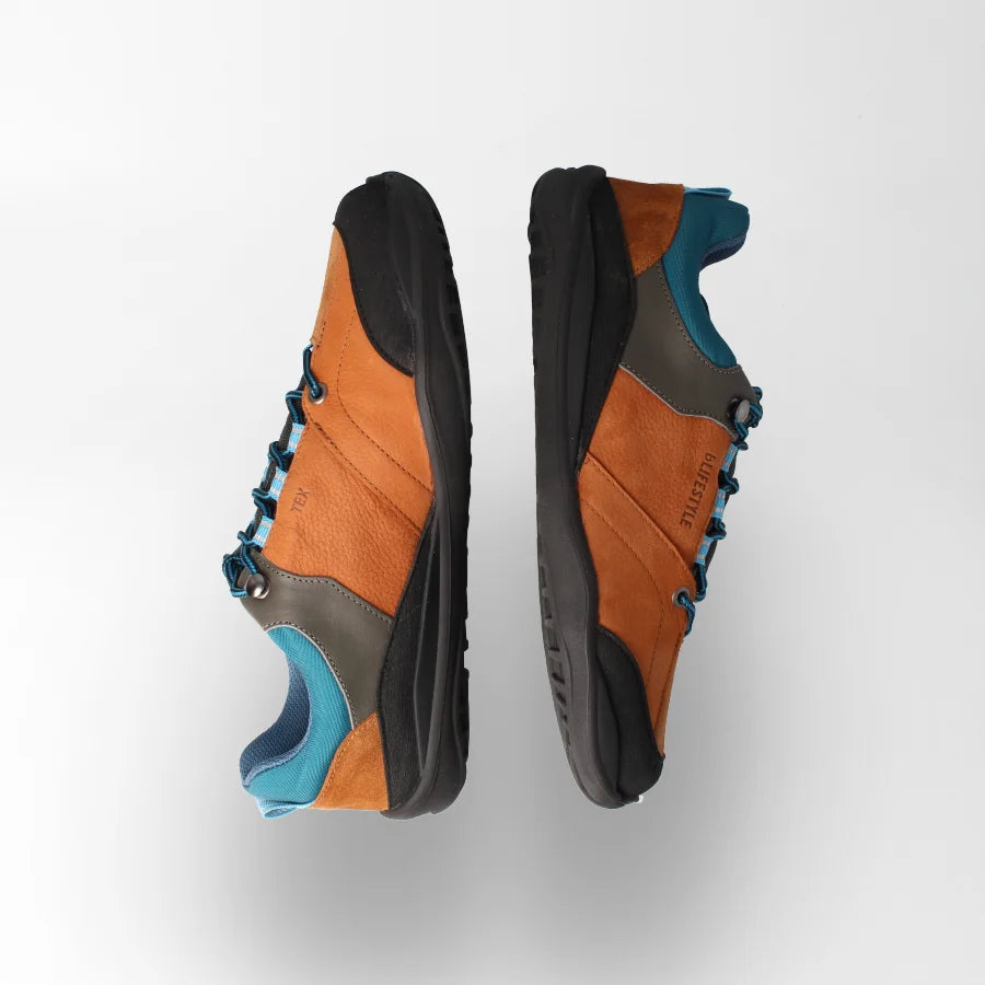 Wanderschuh trekkSTYLE TEX haselnuss/türkis